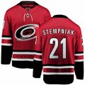 Carolina Hurricanes #21 Lee Stempniak Fanatics Branded Red Home Breakaway NHL Jersey
