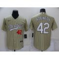 Nike Los Angeles Dodgers #42 Jackie Robinson Camo Stripes Authentic Jersey