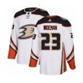Anaheim Ducks #23 Chris Wideman Authentic White Away Hockey Jersey