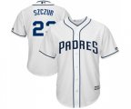 San Diego Padres #23 Matt Szczur Replica White Home Cool Base MLB Jersey