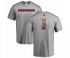 Washington Redskins #72 Donald Penn Ash Backer T-Shirt