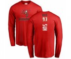 Tampa Bay Buccaneers #93 Ndamukong Suh Red Backer Long Sleeve T-Shirt