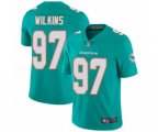 Miami Dolphins #97 Christian Wilkins Aqua Green Team Color Vapor Untouchable Limited Player Football Jersey