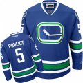 Vancouver Canucks #5 Derrick Pouliot Premier Royal Blue Third NHL Jersey