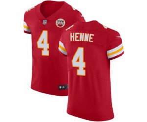 Kansas City Chiefs #4 Chad Henne Red Team Color Vapor Untouchable Elite Player Football Jersey