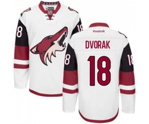 Arizona Coyotes #18 Christian Dvorak Authentic White Away Hockey Jersey