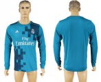 2017-18 Real Madrid Third Away Long Sleeve Thailand Soccer Jersey