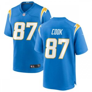Los Angeles Chargers #87 Jared Cook Nike Powder Blue Vapor Limited Jersey