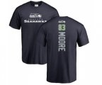 Seattle Seahawks #83 David Moore Navy Blue Backer T-Shirt