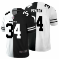 Chicago Bears #34 Walter Payton Men's Black V White Peace Split Nike Vapor Untouchable Limited NFL Jersey