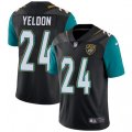 Jacksonville Jaguars #24 T.J. Yeldon Black Alternate Vapor Untouchable Limited Player NFL Jersey