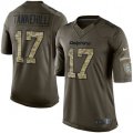 Miami Dolphins #17 Ryan Tannehill Elite Green Salute to Service NFL Jersey