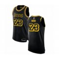 Los Angeles Lakers #23 Anthony Davis Swingman Black Basketball Jersey - City Edition