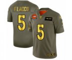 Denver Broncos #5 Joe Flacco Olive Gold 2019 Salute to Service Limited Football Jersey