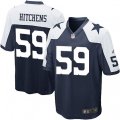 Dallas Cowboys #59 Anthony Hitchens Game Navy Blue Throwback Alternate NFL Jersey