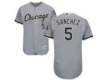 Chicago White Sox #5 Yolmer Sanchez Grey Flexbase Authentic Collection Stitched MLB Jerseys