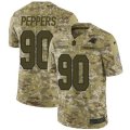Carolina Panthers #90 Julius Peppers Limited Camo 2018 Salute to Service NFL Jersey