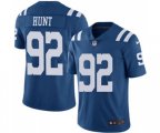 Indianapolis Colts #94 Margus Hunt Limited Royal Blue Rush Vapor Untouchable Football Jersey