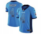 Tennessee Titans #4 Ryan Succop Limited Blue Rush Drift Fashion Football Jersey