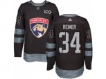 Florida Panthers #34 James Reimer Black 1917-2017 100th Anniversary Stitched NHL Jersey