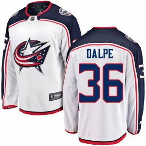 Columbus Blue Jackets #36 Zac Dalpe Fanatics Branded White Away Breakaway NHL Jersey