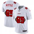 San Francisco 49ers #85 George Kittle White Nike White Shadow Edition Limited Jersey