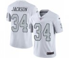 Oakland Raiders #34 Bo Jackson Elite White Rush Vapor Untouchable Football Jersey