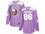 New York Islanders #86 Nikolay Kulemin Purple Authentic Fights Cancer Stitched NHL Jersey