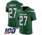 New York Jets #27 Darryl Roberts Green Team Color Vapor Untouchable Limited Player 100th Season Football Jersey