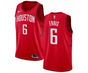 Houston Rockets #6 Tyler Ennis Red Swingman Jersey - Earned Edition