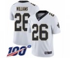 New Orleans Saints #26 P.J. Williams White Vapor Untouchable Limited Player 100th Season Football Jersey
