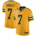 Green Bay Packers #7 Brett Hundley Limited Gold Rush Vapor Untouchable NFL Jersey