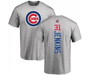 MLB Nike Chicago Cubs #31 Fergie Jenkins Ash Backer T-Shirt