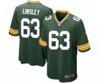 Green Bay Packers #63 Corey Linsley Game Green Team Color Football Jersey