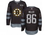 Adidas Boston Bruins #86 Kevan Miller Authentic Black 1917-2017 100th Anniversary NHL Jersey