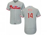 Philadelphia Phillies #14 Pete Rose Grey Flexbase Authentic Collection MLB Jersey
