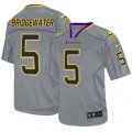 Minnesota Vikings #5 Teddy Bridgewater Elite Lights Out Grey NFL Jersey