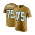 Jacksonville Jaguars #75 Cedric Ogbuehi Gold Rush Pride Name & Number T-Shirt