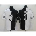 Denver Broncos #3 Drew Lock Black White Limited Split Fashion Football Jersey