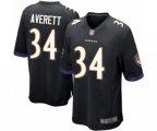 Baltimore Ravens #34 Anthony Averett Game Black Alternate Football Jersey