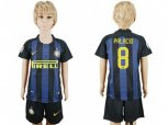 Inter Milan #8 Palacio Home Kid Soccer Club Jersey