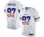 Minnesota Vikings #97 Everson Griffen Elite White Road USA Flag Fashion Football Jersey