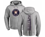 Houston Astros #21 Andy Pettitte Ash Backer Pullover Hoodie