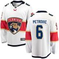 Florida Panthers #6 Alex Petrovic Fanatics Branded White Away Breakaway NHL Jersey