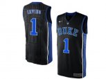Men's Duke Blue Devils Kyrie Irving #1 V Neck College Basketball Elite Jersey - Black