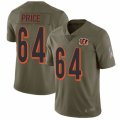 Cincinnati Bengals #64 Billy Price Limited Olive 2017 Salute to Service NFL Jersey