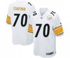 Pittsburgh Steelers #70 Ernie Stautner Game White Football Jersey