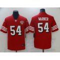 San Francisco 49ers #54 Fred Warner Red 2021 75th Anniversary Vapor Untouchable Limited Jersey