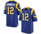 Los Angeles Rams #12 Joe Namath Game Royal Blue Alternate Football Jersey