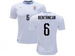 Uruguay #6 Bentancur Away Soccer Country Jersey